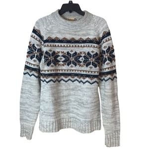 Vintage Selkirk Nordic fair isle acrylic made in Taiwan sweater size L